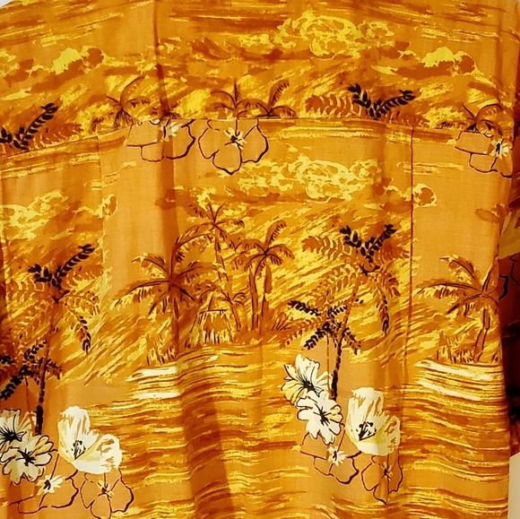 CALYPSO JOE AUTHENTIC ISLAND WEAR HAWAIIAN SHIRT. MENS Sz:L BRIGHT BEACH SCENE. - Picture 6 of 12